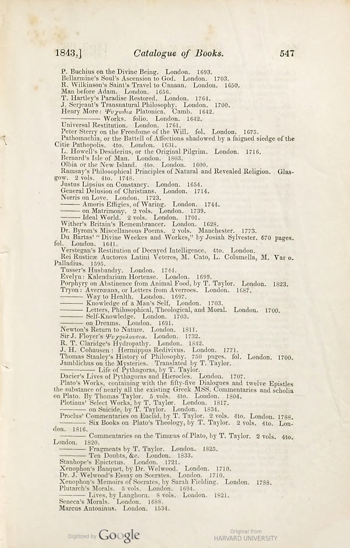The Dial, April 1843, page 547
